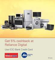 Get 5% cashback on your purchases at Reliance Digital using ICICI Bank Credit Card