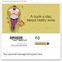 Amazon: 5% Cashback upto Rs.100 On Giftcard