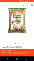 Nature Fresh Atta 10kg , 60% off after cashback