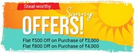 Flipkart :- Get 500 off on 3000 || 800 off on 4000