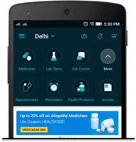 Flat 20% off on Allopathy Medicines + Up to ₹200 Paytm Cashback | Save 35% on Health Tests & Packages