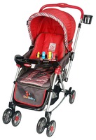Sunbaby Red Leonardo Stroller with Rocking