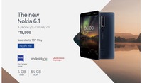 10% cashback with ICICI Bank Debit and Credit Cards on purchase of a Nokia 6.1 smartphone | 13 - 16 May