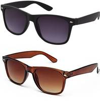 Austin Combo Black & Brown UV Protection Unisex Sunglasses
