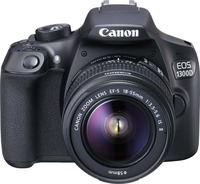 Flipkart : Canon EOS 1300D DSLR Camera Body with Single Lens: EF-S 18-55 IS II (16 GB SD Card)  (Black) for 20990