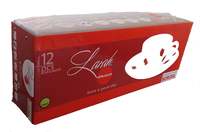 Larah By Borosil Helena Glass Cup and Saucer Set, 12-Pieces