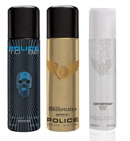 Police Pk3 Contemporary, Tobeman and Millionaire Men Deos, 450ml 