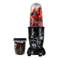 [Check PC]Wonderchef 400 Watt Nutri-Blend (Black) with Free Servin Glass Set of 6Pcs