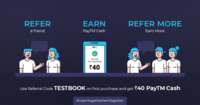 Testbook Refer & Earn : Get Rs.40 Paytm cash