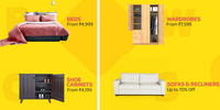Flipkart - 10% Instant Discount with HDFC Bank Debit & Credit Cards, on purchase of selected Large Furnitures