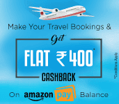 Easemytrip - Rs.400 Cashback on 4000 through Amazon Pay