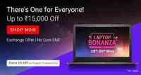 Laptop Bonanza : Upto Rs.15000 Off + 5% Off Prepaid Transactions + Exchange Offers + No Cost EMI (28th May to 30th May)