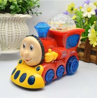 Babytintin™ Bump and Go Musical Engine Train with 4D Light And Sound For Toy For Kids