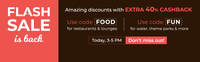 Nearbuy : 40% cashback on food and activities from 3 - 5 pm