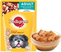 Pedigree Chunks Chicken, Liver 80 g Wet Dog Food