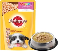 Pedigree Puppy Chicken, Rice 80 g Wet Dog Food @1
