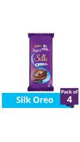 Cadbury Dairy Milk Silk Oreo Chocolate Bar 130 gm (Pack of 4) 40% Cb + Free shipping
