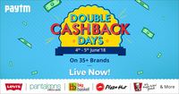 Paytm Double Cashback Days ( 4 - 5 June) - Get double cashback on top brand vouchers. (New brands added)