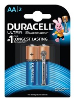 Duracell Ultra Batteries - AA, 2 Battery Pack (Pantry)