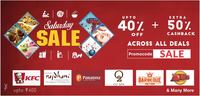 Little App Saturday Crazy Sale - Xtra 50% cashback (12PM to 9PM)