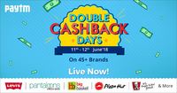 Paytm - Double cashback days (New brands added) (11 - 12 June)