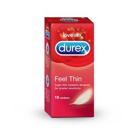Durex Condoms, Feel Thin - 10s