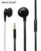 Marley Hudson Noise Cancelling in Ear Headphones with Microphone Headphones Super Bass Earbuds for iPhone Android Phone iPad Tablet Laptop - Black