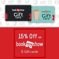 15% OFF on BookMyShow E-Gifts