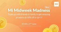  Mi Madness Sale, Get Products @ Re. 1