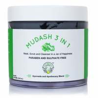 Greenberry Organics MUDASH 3 In 1 Face Mask, Scrub and Cleanser, 100g 