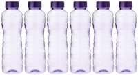Princeware Victoria PET Fridge Bottle, 975 ml, Set of 6, Violet  @106