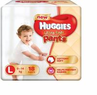 Huggies Ultra Soft Large Size Premium Diapers - L  (18 Pieces)