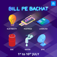 Niki Bill Be Bachat - 5% cashback upto 100 on bill payments above 2000 | 1 - 10 July