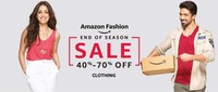 Fashion Apparel EOSS cashback offer - 10% Cashback on purchase of Rs. 750 & above