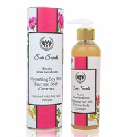 ( Lower than FPD )Seer Secrets Smoky Rose Geranium Hydrating Soy Milk Enzyme Body Cleanser with Rose Extract & Geranium Essential Oil (250ML)