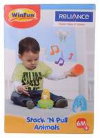 [ lowest] Winfun Stack and Pull Animals, Multi Color