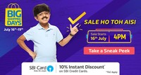 (Upcoming) Flipkart big shopping days starting 16th july