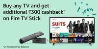 Amazon Prime Day - Fire TV Stick Offers - Upto 100% cashback on Fire TV Stick on buying TVs