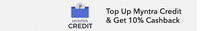 Get 10% Cashback on Myntra Credit Top-up (Max Rs.250 | Min Top-up Rs.1000)