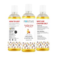 POSITVE Positive Castor oil for Hair & Beard Growth [200 ML] | Pure and Organic