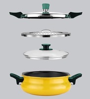 Pigeon Yellow Aluminium 3L All in One Super Pressure Cooker 