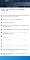UPTO - 1500 CASHBACK ,
upto 100 rs CASHBACK per UPI TRANSFER 
you have to send money to 15 different mobikwik users.
