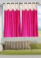 Christy's Collection Fancy Floral 4 Piece Polyester Window Curtain - 6ft, Multicolour