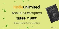 Rs 1000 off on kindle unlimited Annual subscription 