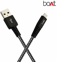 Boat Rugged v3 Extra Tough Unbreakable Braided Micro USB Cable 1.5 Meter (Black)