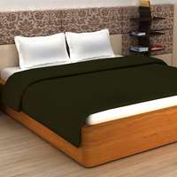 Story@Home Super Soft Plain Polar Fleece Double Blanket - Green