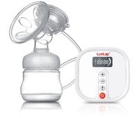 LuvLap Electric Breast Feeding Pump with Anti-Backflow and Rechargable Battery