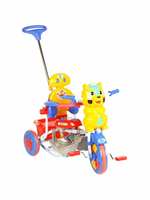 Mee Mee 2 in 1 Baby Tricycle with Rocker Function with Adjustable Seat (Red) 