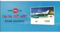 Upto 20% off on Makemytrip instant vouchers at Amazon