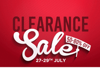 Last Day of Myntra Clearance Sale 50%-80% off + 15% citi bank cash back || 27july to 29july